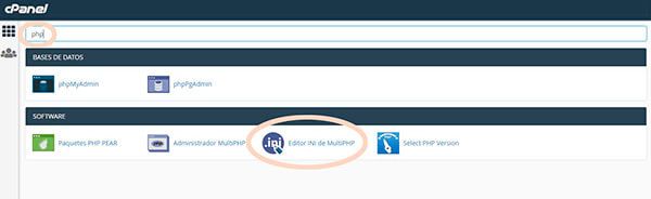 php.ini 2 Cpanel WP